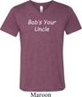 Bob's Your Uncle Funny Mens Tri Blend V-neck Shirt