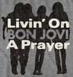 Bon Jovi Livin on a Prayer Adult Heather Gray Tee Shirt