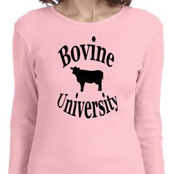 Bovine University Ladies Long Sleeve Shirt