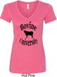 Bovine University Ladies V-Neck Shirt