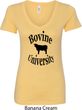 Bovine University Ladies V-Neck Shirt