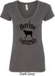 Bovine University Ladies V-Neck Shirt