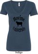 Bovine University Ladies V-Neck Shirt