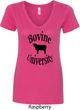 Bovine University Ladies V-Neck Shirt