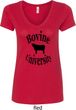Bovine University Ladies V-Neck Shirt