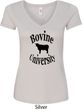 Bovine University Ladies V-Neck Shirt