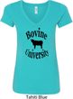 Bovine University Ladies V-Neck Shirt