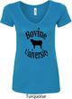 Bovine University Ladies V-Neck Shirt