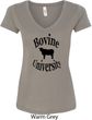 Bovine University Ladies V-Neck Shirt