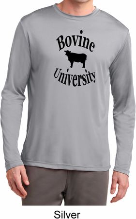 Bovine University Mens Dry Wicking Long Sleeve Shirt