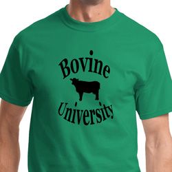 Bovine University Mens Funny Shirts