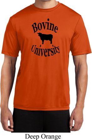 Bovine University Mens Moisture Wicking Shirt