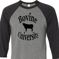 Bovine University Mens Raglan Shirt