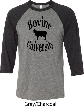 Bovine University Mens Raglan Shirt