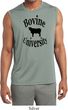 Bovine University Mens Sleeveless Moisture Wicking Shirt