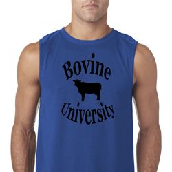 Bovine University Mens Sleeveless Shirt