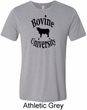 Bovine University Mens Tri Blend Crewneck Shirt