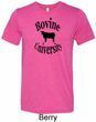 Bovine University Mens Tri Blend Crewneck Shirt