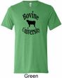 Bovine University Mens Tri Blend Crewneck Shirt