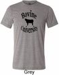 Bovine University Mens Tri Blend Crewneck Shirt
