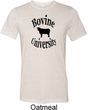 Bovine University Mens Tri Blend Crewneck Shirt