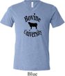 Bovine University Mens Tri Blend V-neck Shirt