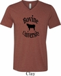 Bovine University Mens Tri Blend V-neck Shirt