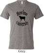 Bovine University Mens Tri Blend V-neck Shirt