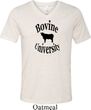 Bovine University Mens Tri Blend V-neck Shirt