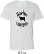 Bovine University Mens Tri Blend V-neck Shirt