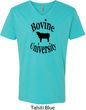 Bovine University Mens V-Neck Shirt
