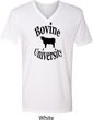 Bovine University Mens V-Neck Shirt