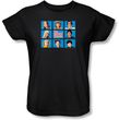 Brady Bunch Ladies T-shirt - Framed Black Tee Shirt