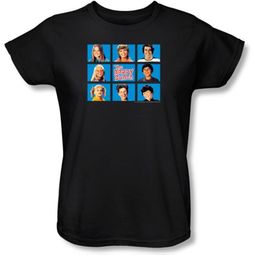 Brady Bunch Ladies T-shirt - Framed Black Tee Shirt