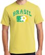 Brazil Brasil Futbol Soccer Men's T-shirt - Yellow