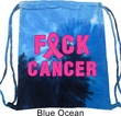 Breast Cancer Awareness Bag F*CK Cancer Tie Dye Bag