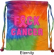 Breast Cancer Awareness Bag F*CK Cancer Tie Dye Bag