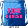 Breast Cancer Awareness Bag F*CK Cancer Tie Dye Bag