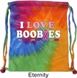 Breast Cancer Awareness Bag I Love Boobies Tie Dye Bag