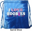 Breast Cancer Awareness Bag I Love Boobies Tie Dye Bag