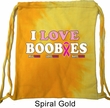 Breast Cancer Awareness Bag I Love Boobies Tie Dye Bag