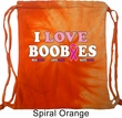 Breast Cancer Awareness Bag I Love Boobies Tie Dye Bag