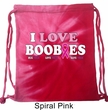 Breast Cancer Awareness Bag I Love Boobies Tie Dye Bag
