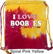 Breast Cancer Awareness Bag I Love Boobies Tie Dye Bag