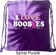 Breast Cancer Awareness Bag I Love Boobies Tie Dye Bag