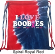 Breast Cancer Awareness Bag I Love Boobies Tie Dye Bag