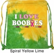 Breast Cancer Awareness Bag I Love Boobies Tie Dye Bag