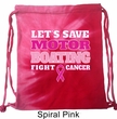 Breast Cancer Awareness Bag Motor Boating Tie Dye Bag