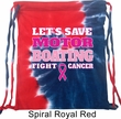 Breast Cancer Awareness Bag Motor Boating Tie Dye Bag