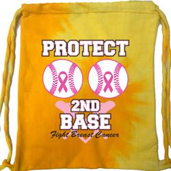 Breast Cancer Awareness Bag Protect 2nd Base Tie Dye Bag Breast Cancer Awareness Bag Protect 2nd Base Tie Dye Bag